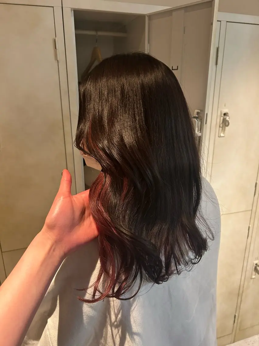 ロング カラー カット ヘアカラー トリートメント 野田阪神/暖色カラー Kairi🐬のヘアスタイル
