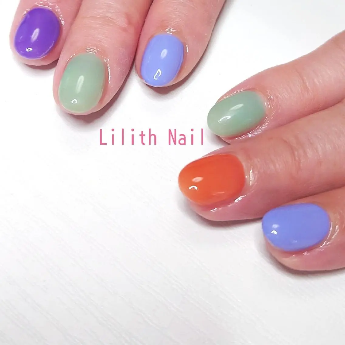 ネイル 春ネイル ハンドネイル Lilith Nailのネイルデザイン