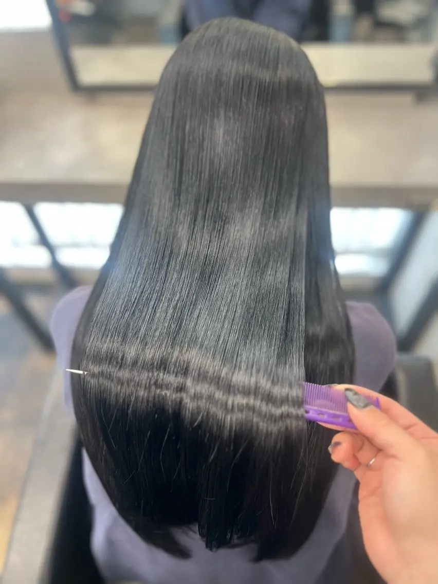 ロング カラー ブリーチ 髪質改善 酸性ストレート カット ヘアカラー 縮毛矯正 透明感カラー特化🫧 🦋栗原🦋のヘアスタイル