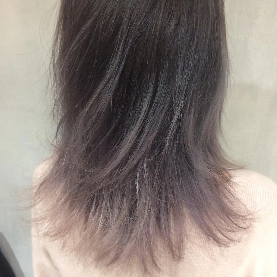 ミディアム カラー グラデーションカラー ラベンダーカラー ラベンダーピンク ピンクカラー はだゆうき @hadadan08のヘアスタイル