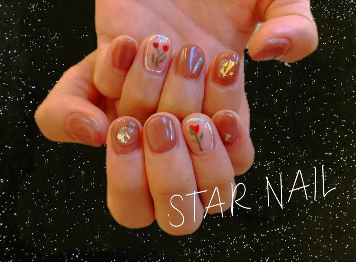 ネイル 持ち込み ニュアンスネイル STAR NAILのネイルデザイン