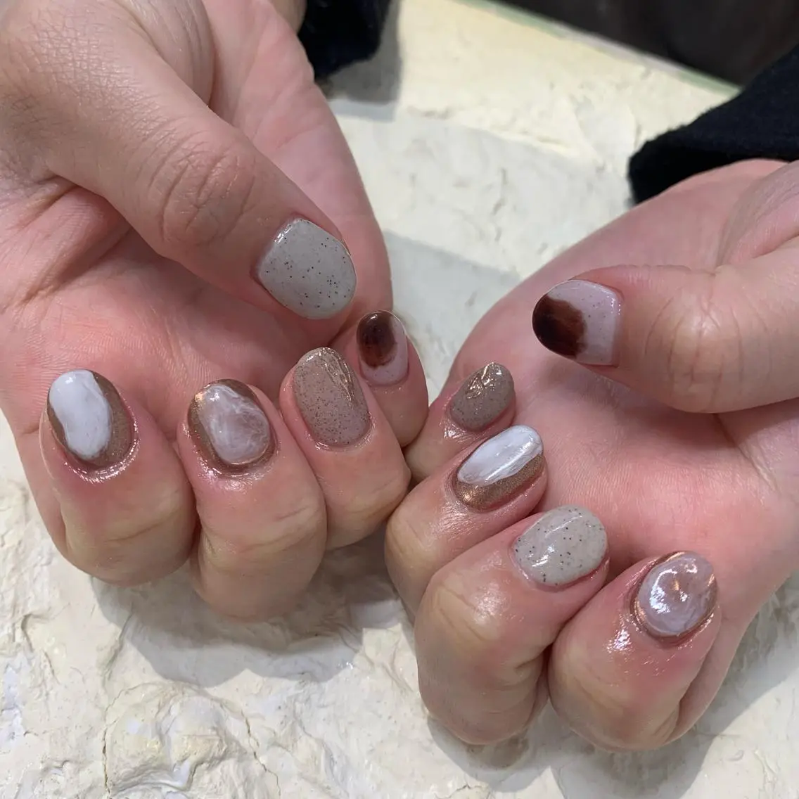 ネイル ジェルネイル ニュアンスネイル ハンドネイル マキノ ユイのネイルデザイン
