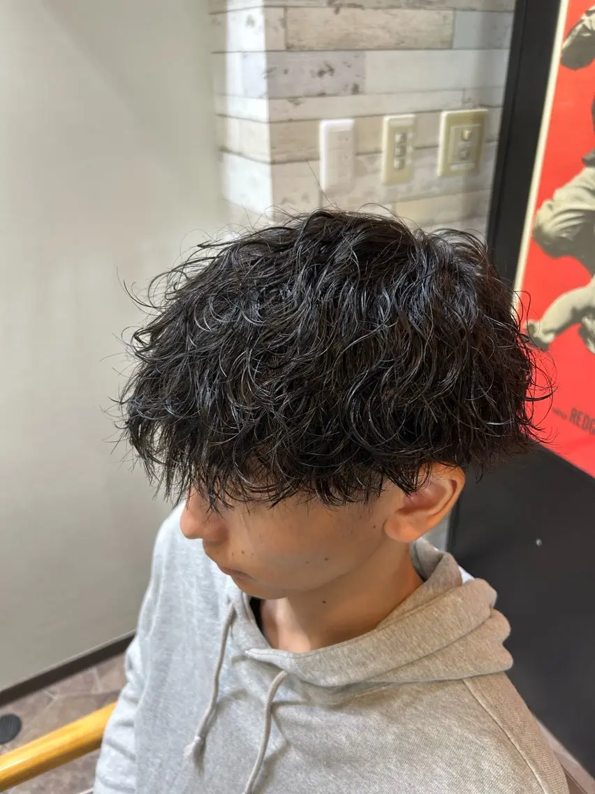 ショート パーマ メンズ カット パーマ HRK1st RYOKIのヘアスタイル