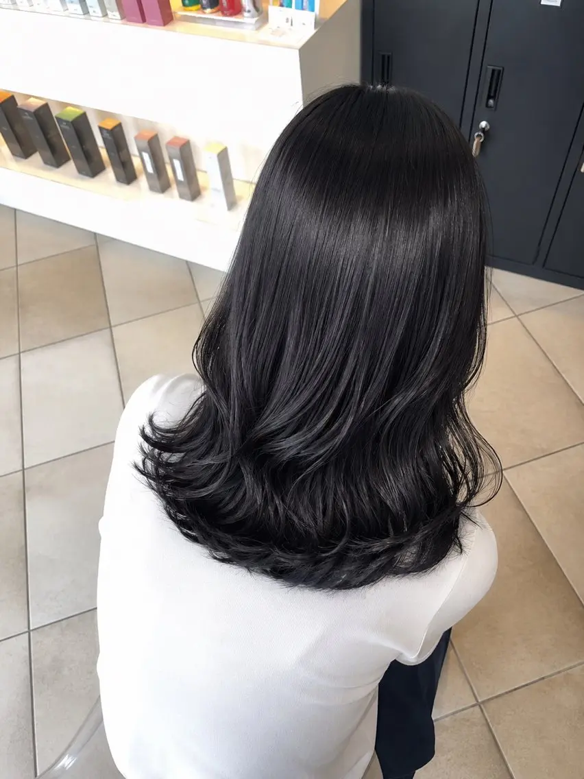 セミロング ヘアカラー 🫧モデル募集 純菜🫧のヘアスタイル