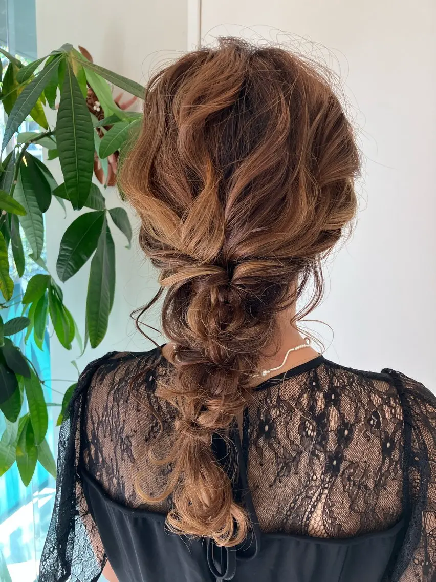 ヘアアレンジ 結婚式・ブライダル Hair&Make Nahoのマツエク・マツパデザイン