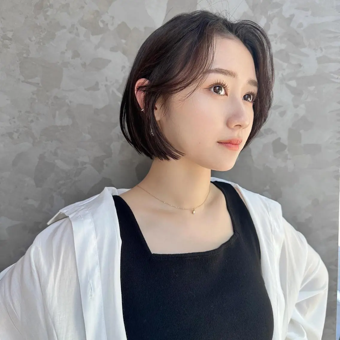 ショート カラー ヘアアレンジ ショートボブ ベージュカラー ブリーチ グレージュ ブリーチなしカラー 🌿レイヤー/ブリー チ/🌿JINのヘアスタイル