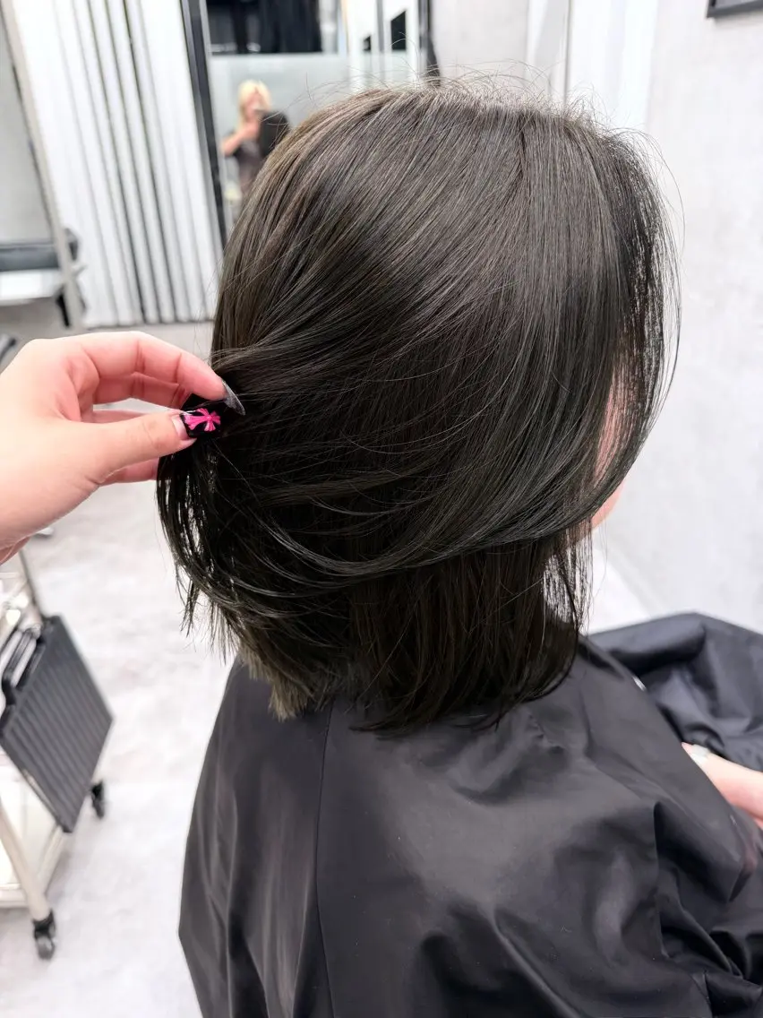 ロング ヘアカラー ハイトーン/渋谷 韓国風/Narukaのヘアスタイル