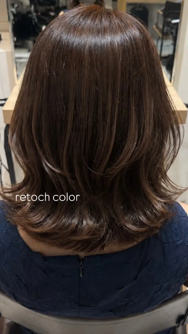 ミディアム カラー sumire ༊·˚ 透明感／艶Colorのヘアスタイル