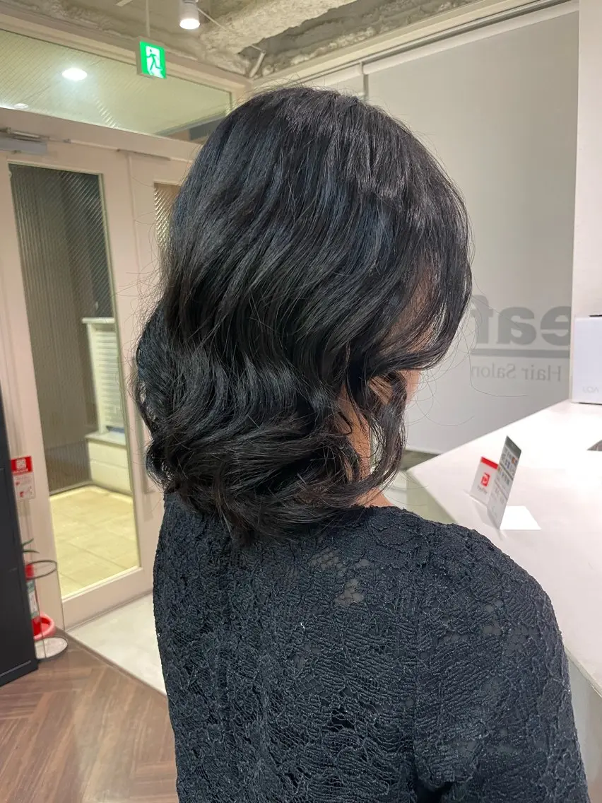 ミディアム ミディアムパーマ くせ毛 撮影モデル様募集✨ ケンジのヘアスタイル