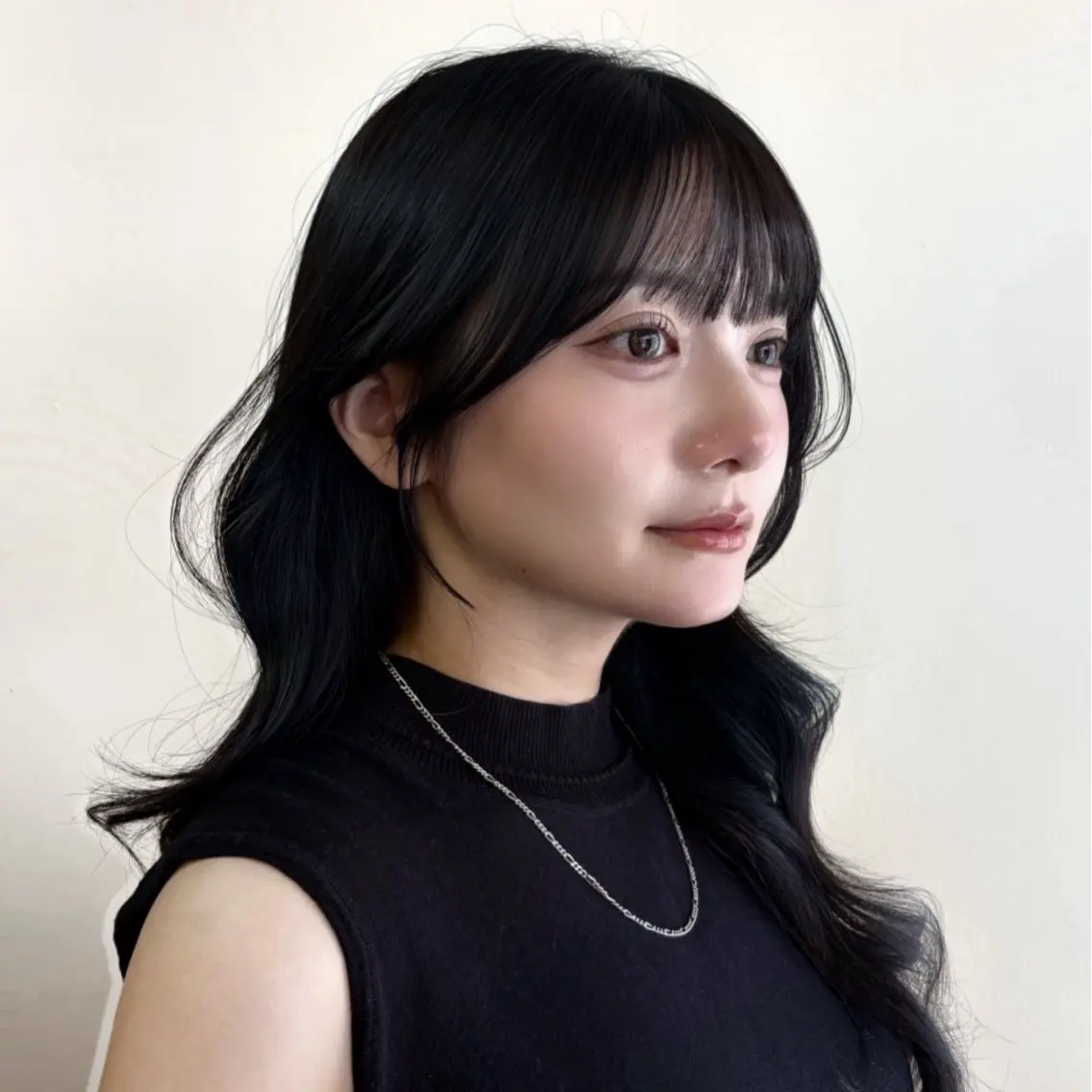 ロング 韓国風ヘア 森 はるなのヘアスタイル