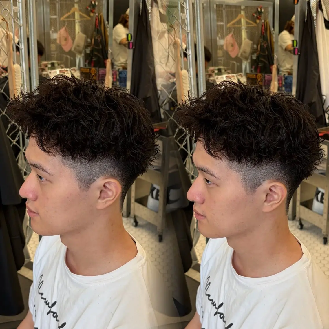 メンズ メンズパーマ カット パーマ RIPLAY/草津 田中凜鳳のヘアスタイル