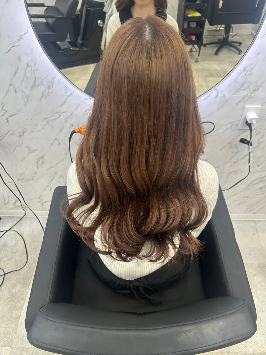 ロング カラー トリートメント ヘアカラー トリートメント カット¥1100 ✂️MIUのヘアスタイル