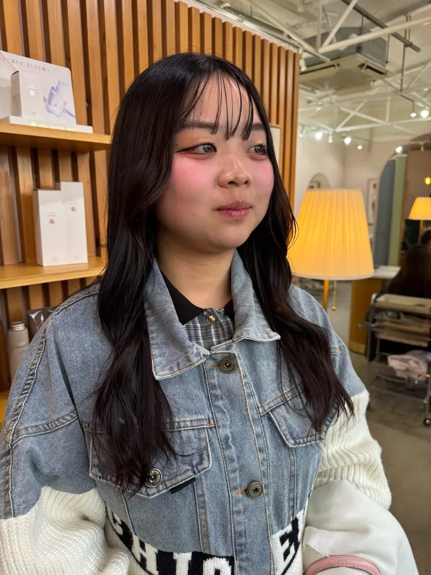 ロング 韓国風ヘア 樋口 愛のヘアスタイル
