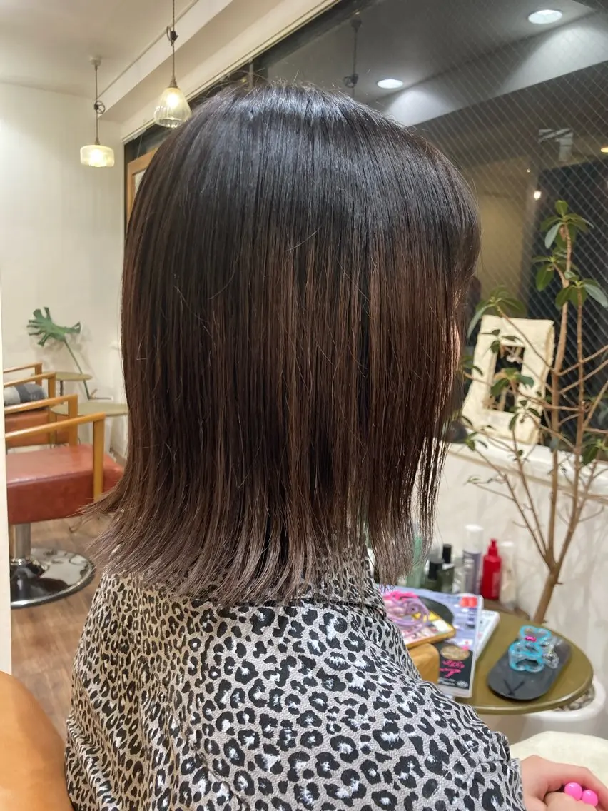 ミディアム 切りっぱなしボブ ボブ 【ミニモ限定価格】 城下竜二のヘアスタイル