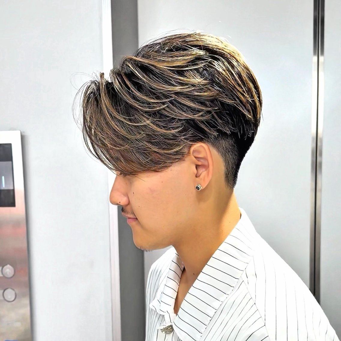 パーマ メンズ カット パーマ 🤍モテ/メンズ KEISHO🩶のヘアスタイル