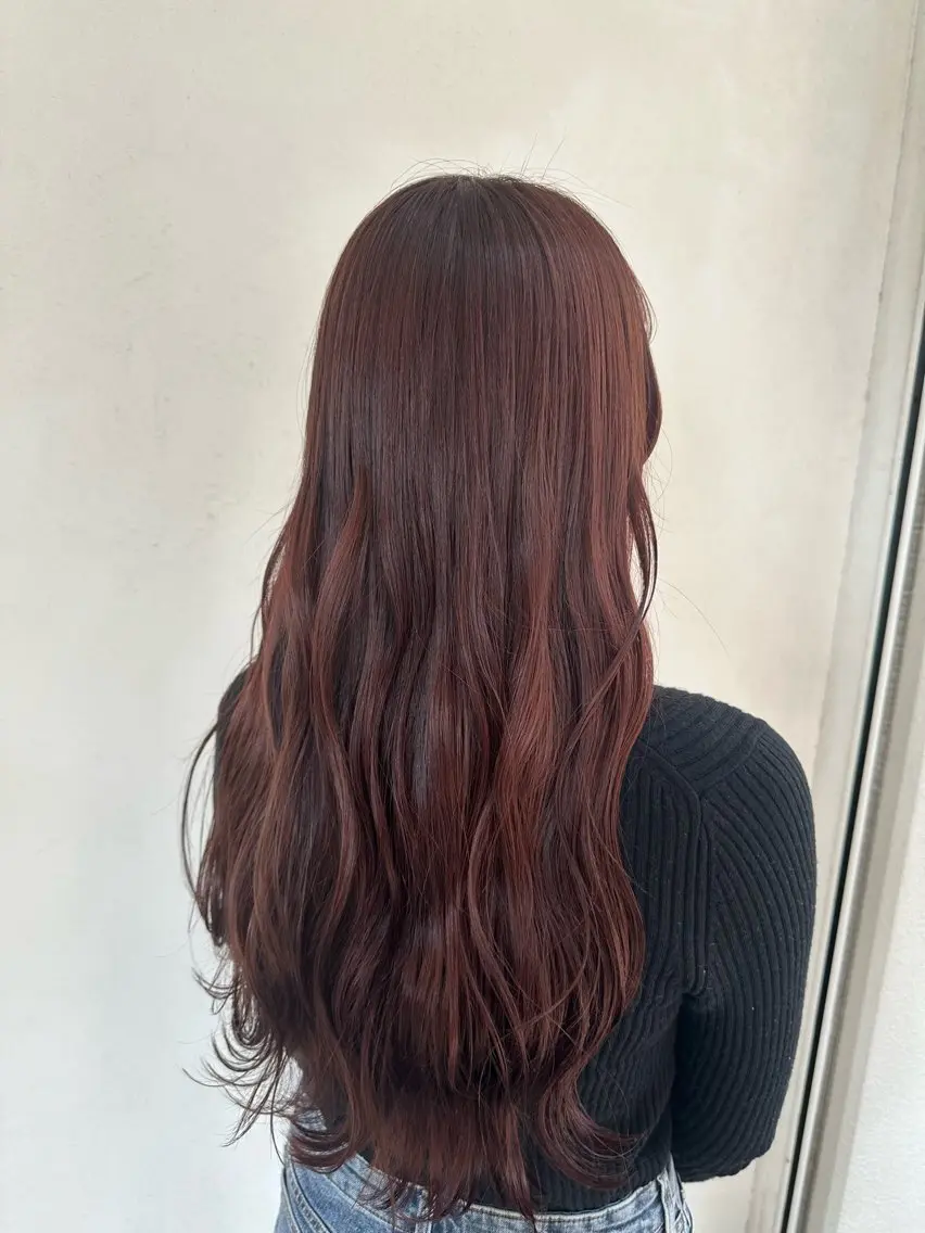 ロング カラー ブラウンカラー ピンクカラー ピンクブラウン 暖色/ヘアアレンジ 🎀♡irohaのヘアスタイル