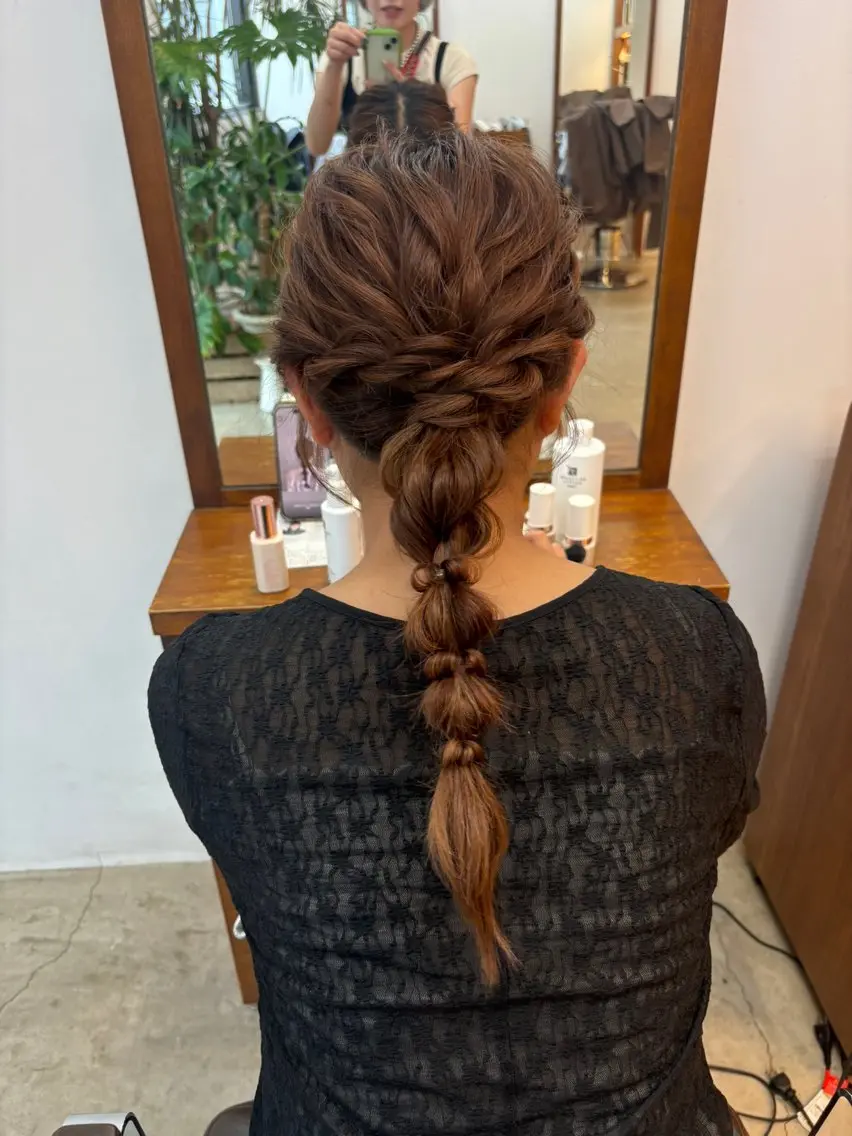 ヘアアレンジ ヘアセット みぞぐち じゅりのヘアスタイル