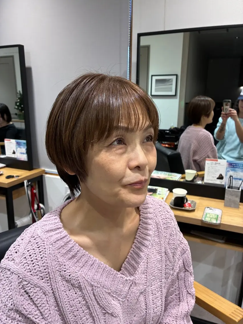 ショート 髪質改善 ショートヘア トリートメント FJ Kaminokeのヘアスタイル