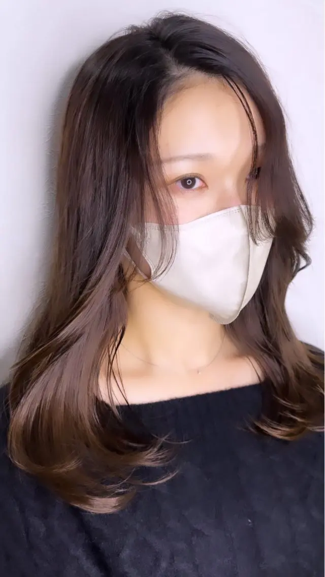 ロング カット ヘアカラー トリートメント 剣持友希/ifh iizuka/高崎のヘアスタイル