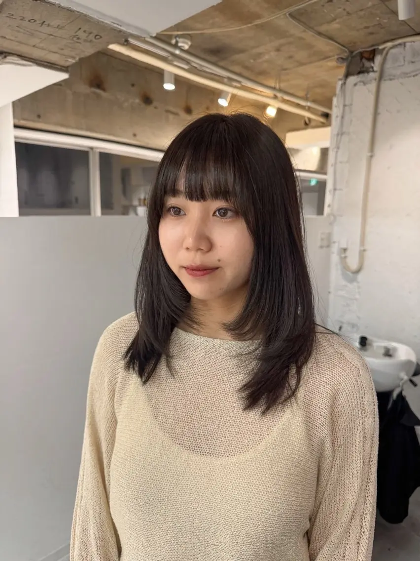 ミディアム 🪐hikari 似合わせカットのヘアスタイル