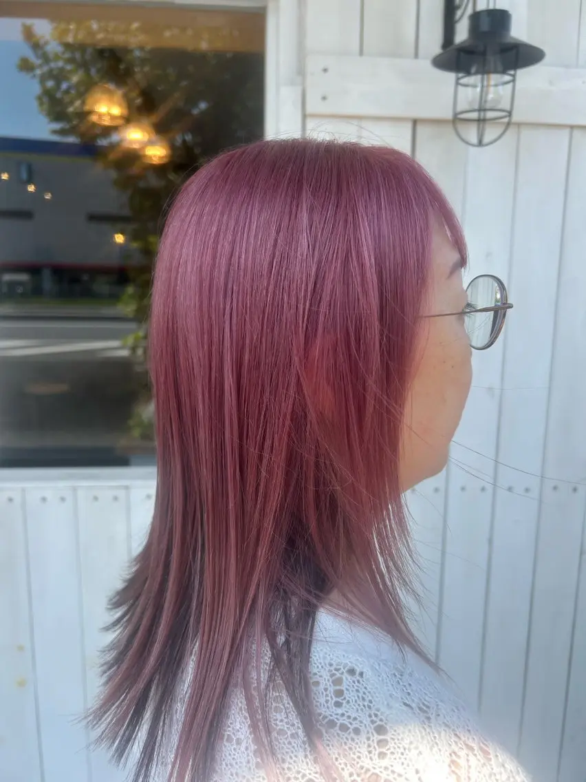 セミロング カラー ヘアカラー トリートメント ヘアセット Terra hair makeのヘアスタイル