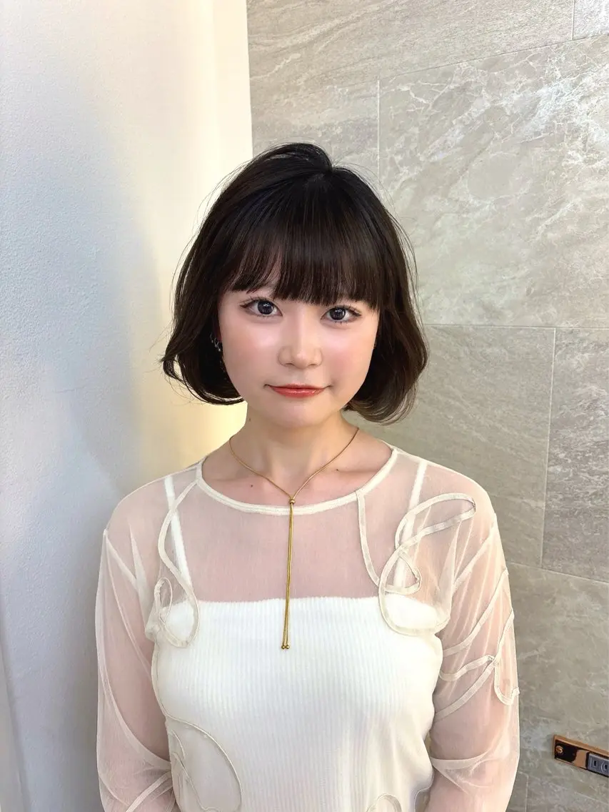 ショート カラー ベージュカラー ブラウンカラー 透明感カラー マロンブラウン オリーブベージュ ヘアカラー トリートメント 顔周りレイヤーカット /髪質改善/ゆう🤍のヘアスタイル