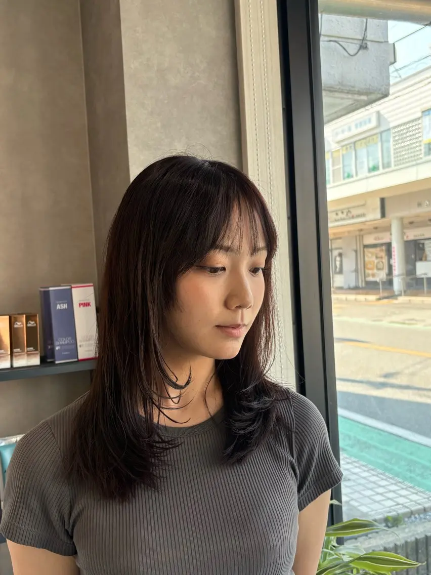 セミロング 寺田 蒼志のヘアスタイル
