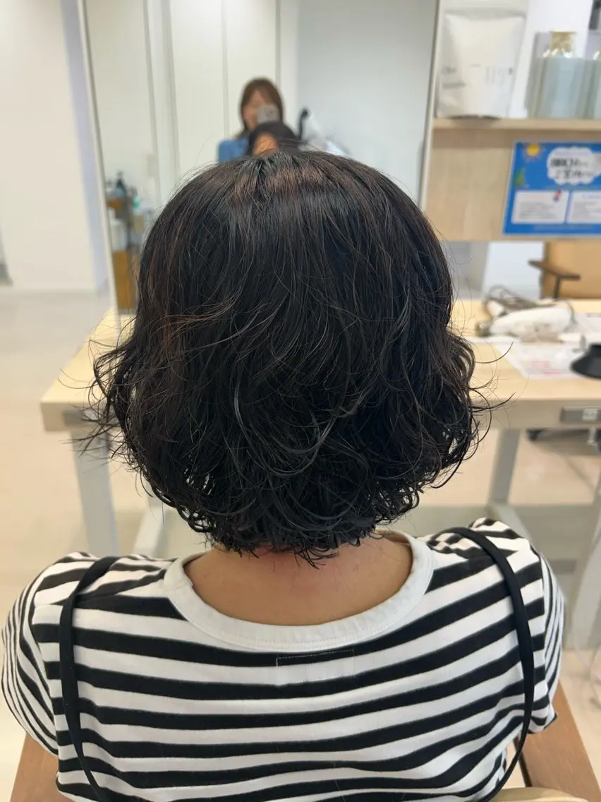 ミディアム ボブ くせ毛 カット ヘアカラー トリートメント chie/お悩み改善 /大人女性◎のヘアスタイル