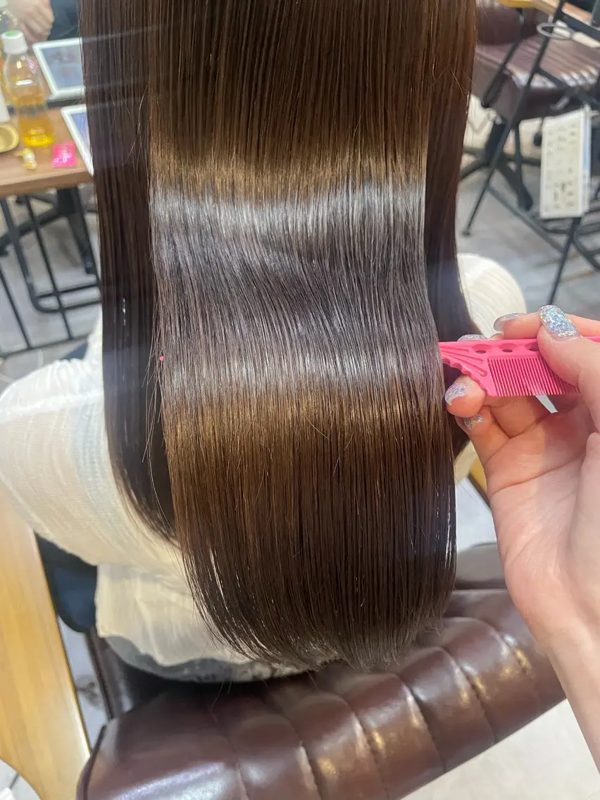ロング ヘアカラー トリートメント 原 麻耶のヘアスタイル