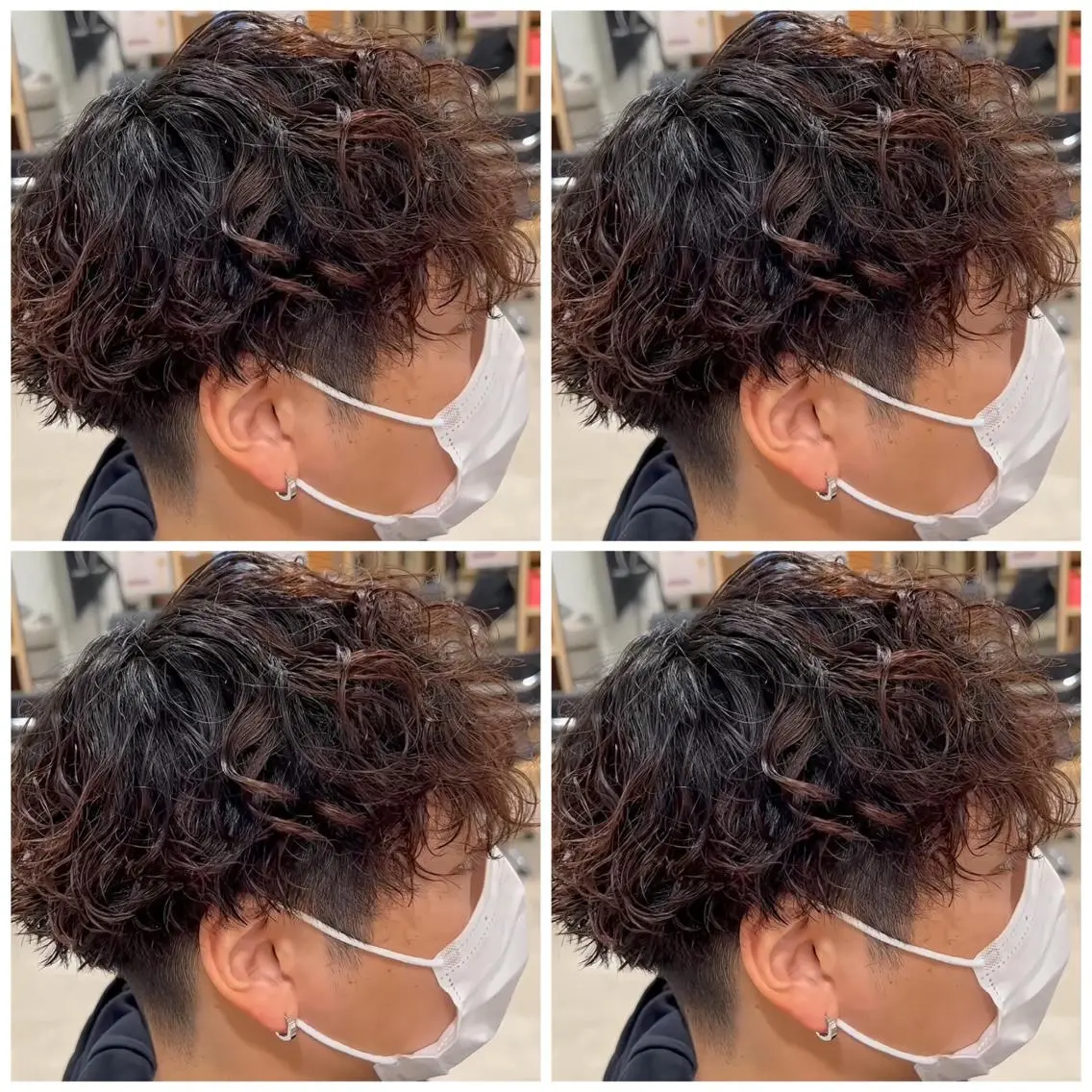 パーマ メンズ カット パーマ 心斎橋メンズサロン リベルテグリットのヘアスタイル