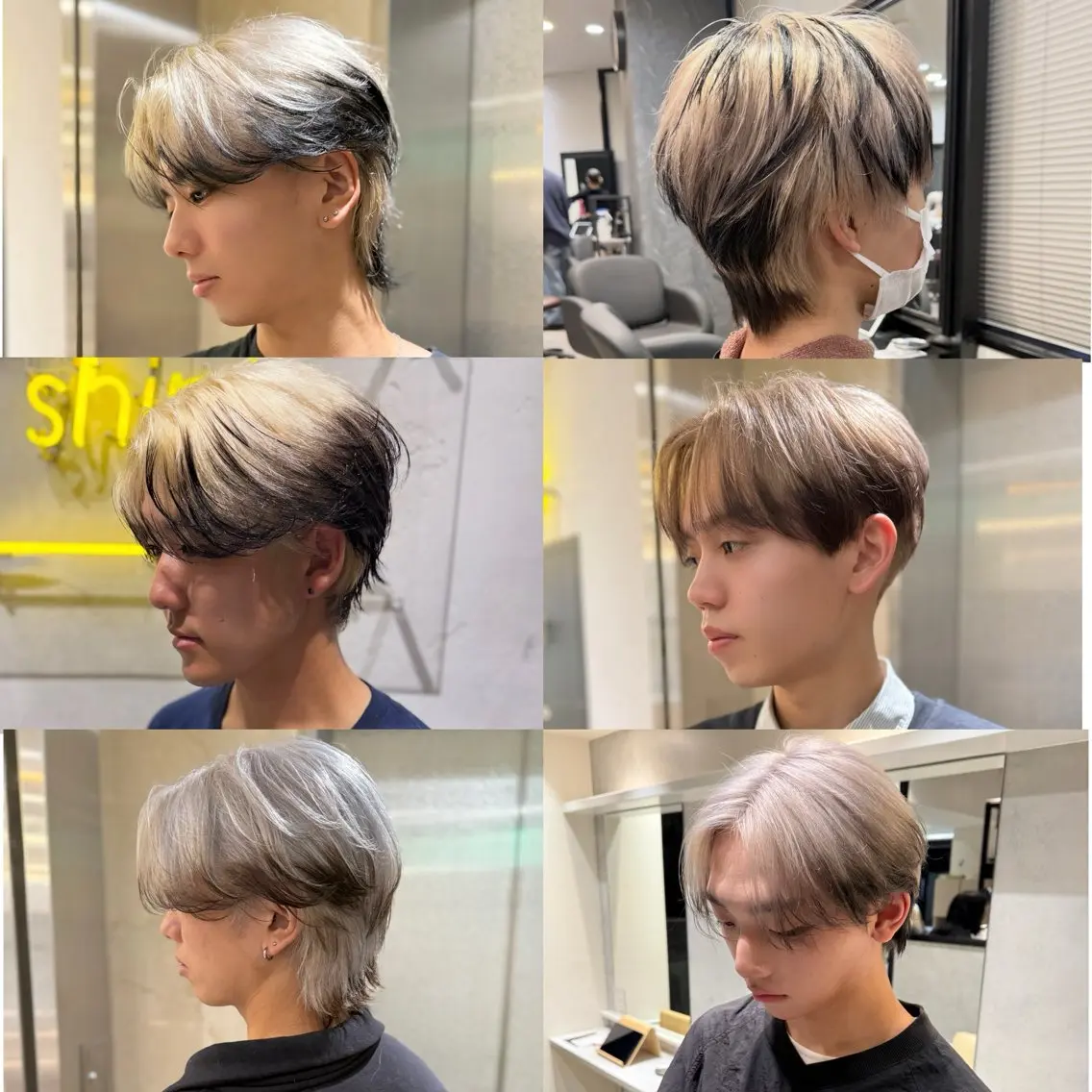 ショート ヘアカラー kanta 梅田 韓国ハイトーンのヘアスタイル
