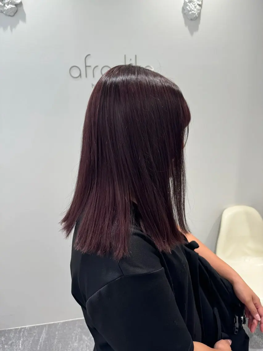 ミディアム 柔らかい透明感カラー 🎀maria🎀のヘアスタイル