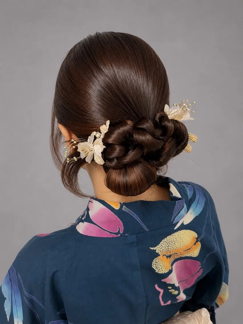 ヘアアレンジ 結婚式・ブライダル 卒業式のヘアスタイル 浴衣 ヘアセット charm《銀座》 ヘアセット/縮毛矯正のヘアスタイル