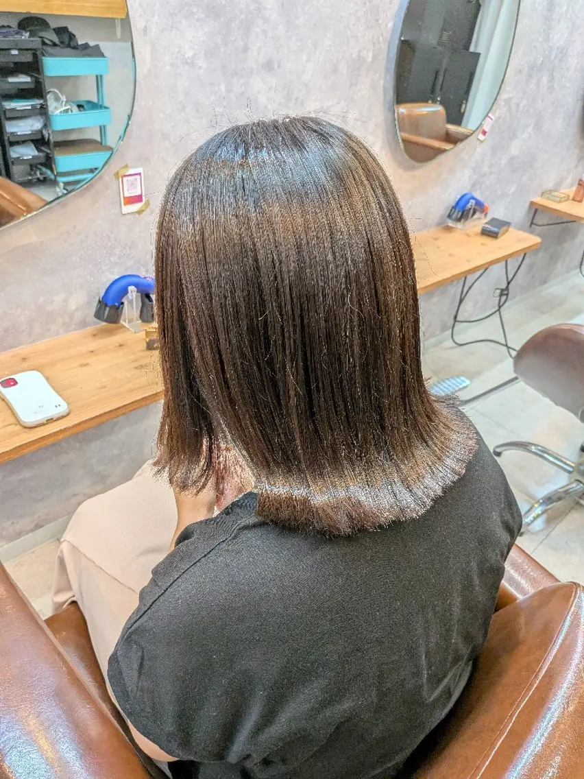 ミディアム カット ヘアカラー 🍀【脱芋】 tomoha🍀のヘアスタイル
