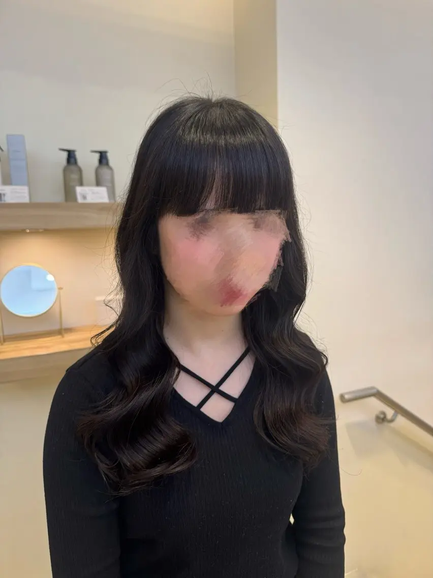前髪カット+内部補修トリートメント🫧🫧の写真