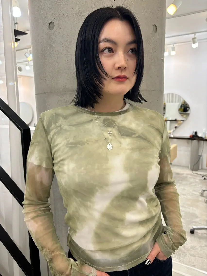 ミディアム カット トリートメント オカモト ハルカのヘアスタイル