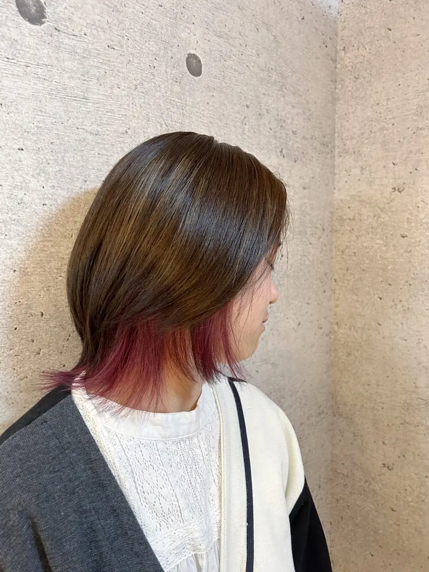 ミディアム ヘアカラー トリートメント ✨髪質改善✨ 松田 愛莉のヘアスタイル
