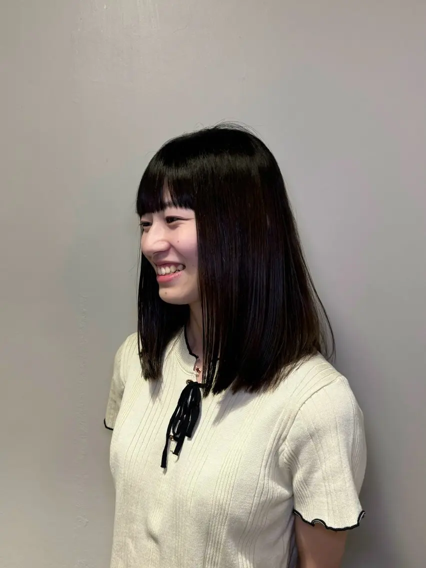 ミディアム 前川 明日美のヘアスタイル