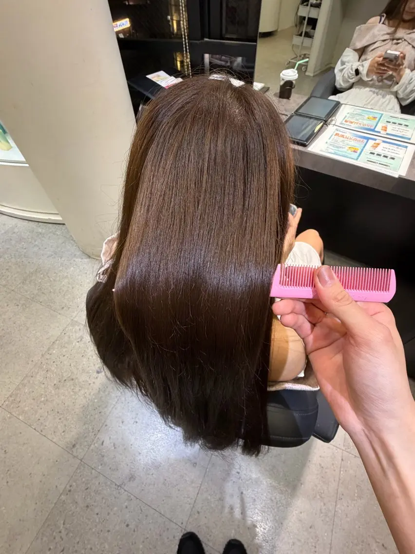 ロング カラー ブラウンカラー チョコレートブラウン TheEct💠 マナミのヘアスタイル