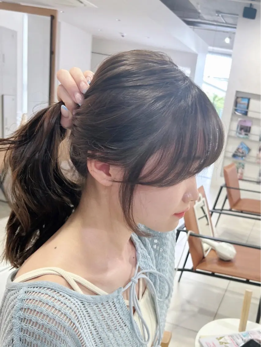 カット+艶々カラー+1stepトリートメント¥6600の写真
