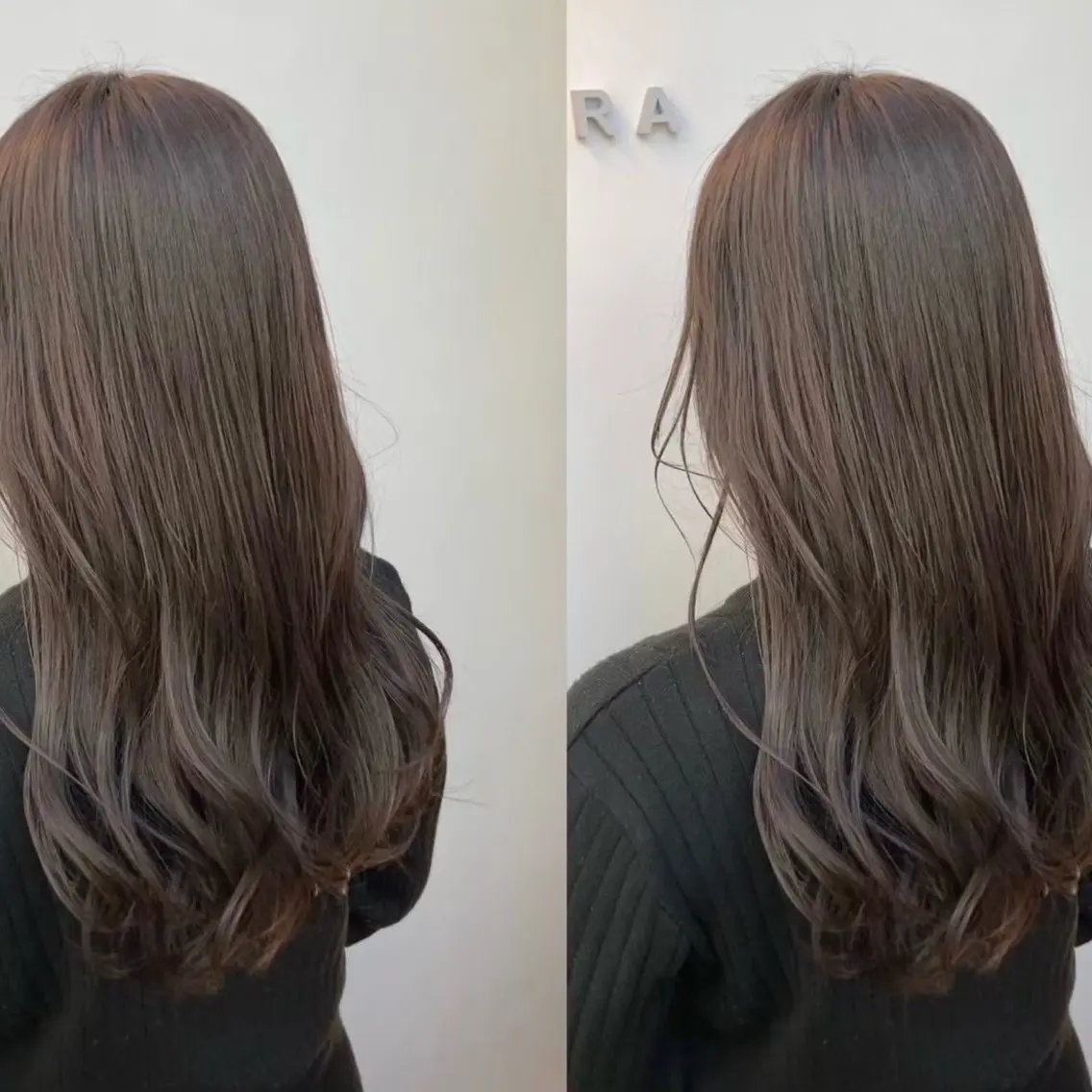 カラー miku ⟡.·透明感カラーのヘアスタイル