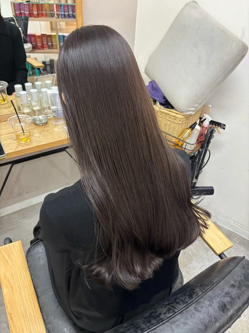 ロング カラー カット ヘアカラー トリートメント 2ヶ月持つカラー 🍀梅田・増田のヘアスタイル