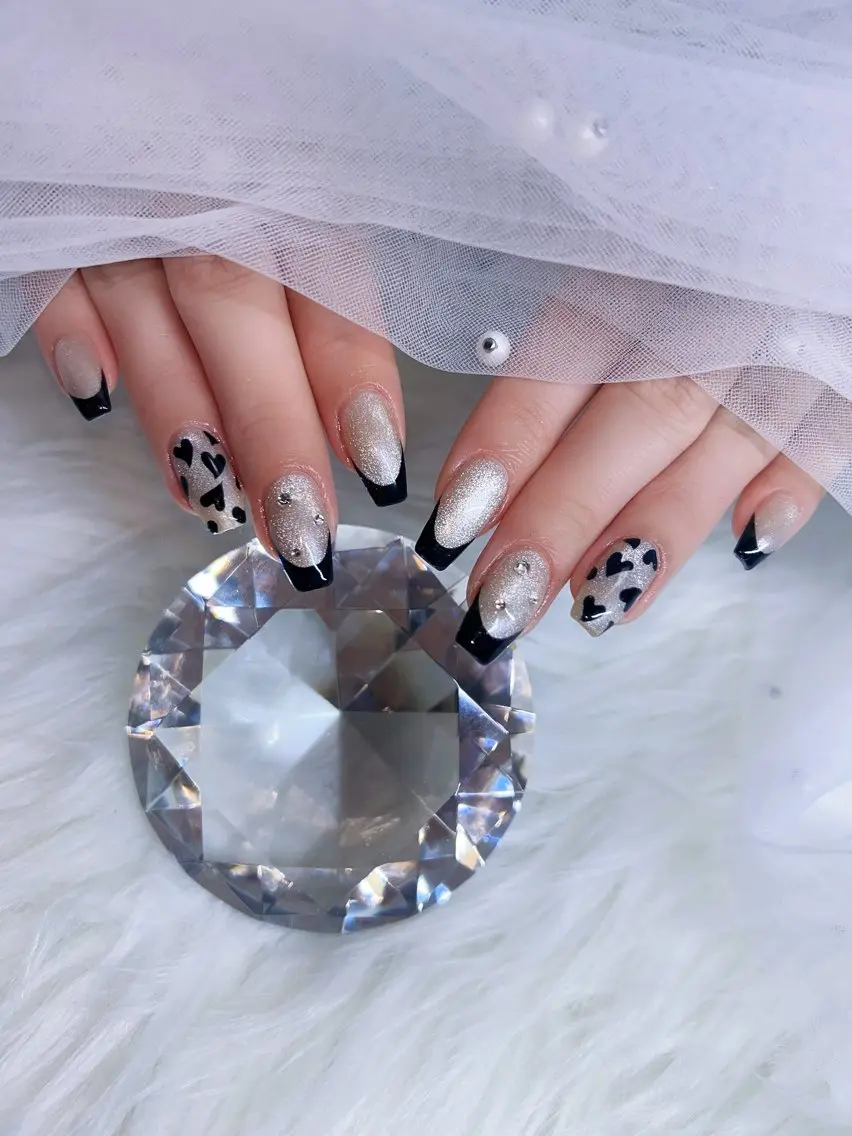 ネイル ハート バレンタイン ハンドネイル Nail salon suuのネイルデザイン