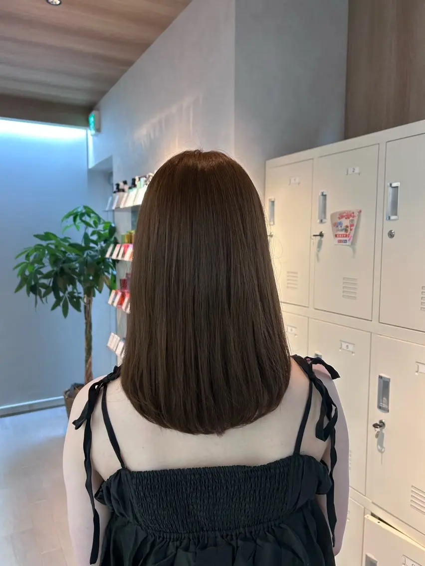 セミロング カラー カット ヘアカラー トリートメント ヘッドスパ RINO LAMINのヘアスタイル