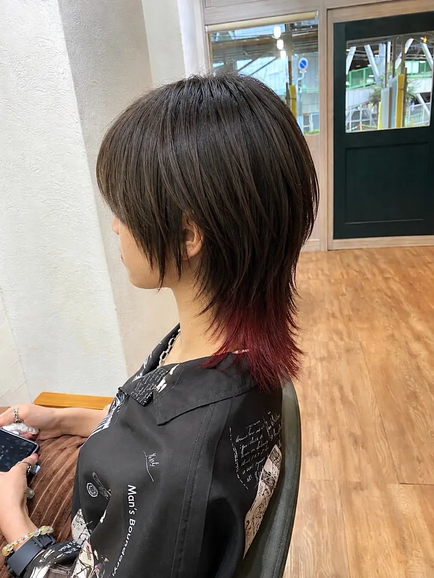ミディアム カラー カット ヘアカラー 野呂 隼人のヘアスタイル