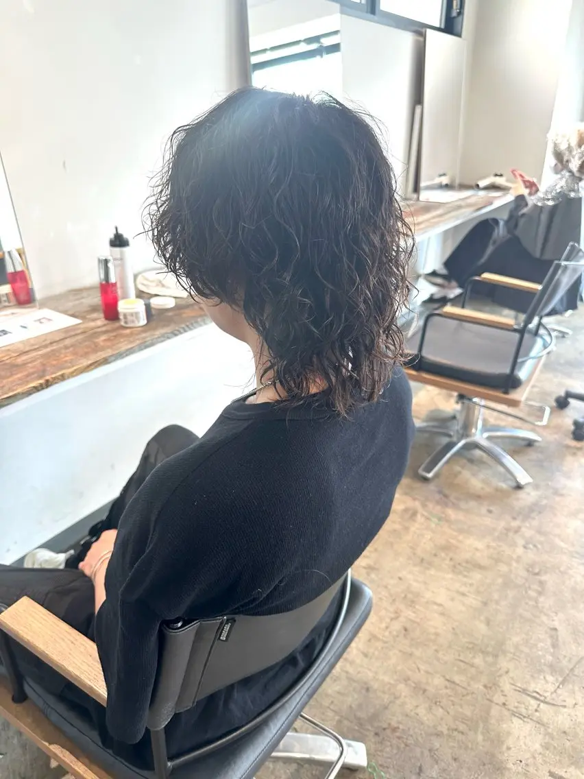 メンズ マッシュウルフ マッシュ メンズパーマ メンズツイストパーマ 波巻きパーマ カット ヘアカラー パーマ トリートメント 骨格補正施術/メンズ 専門美容師/YUYAのヘアスタイル
