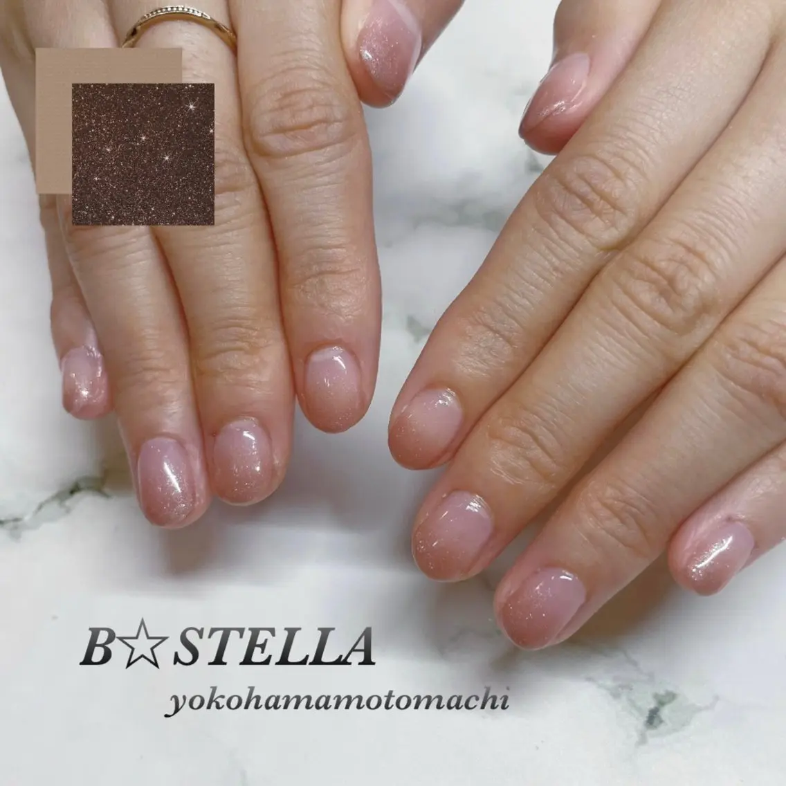 ネイル シンプルネイル ハンドネイル B☆STELLA ANDOUのネイルデザイン
