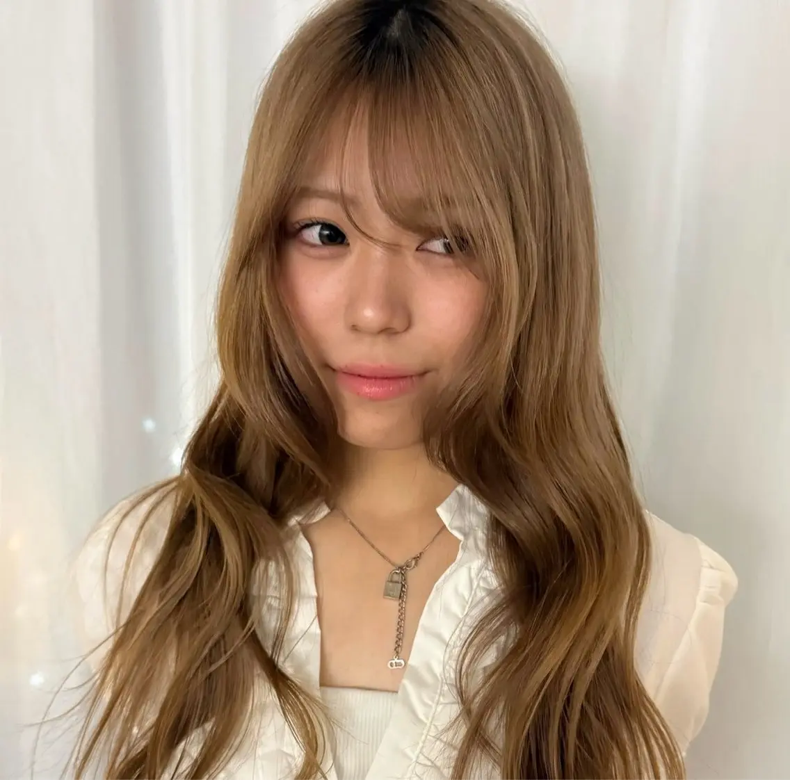 カラー ヘアカラー Kaho 心斎橋カラーモデルのヘアスタイル