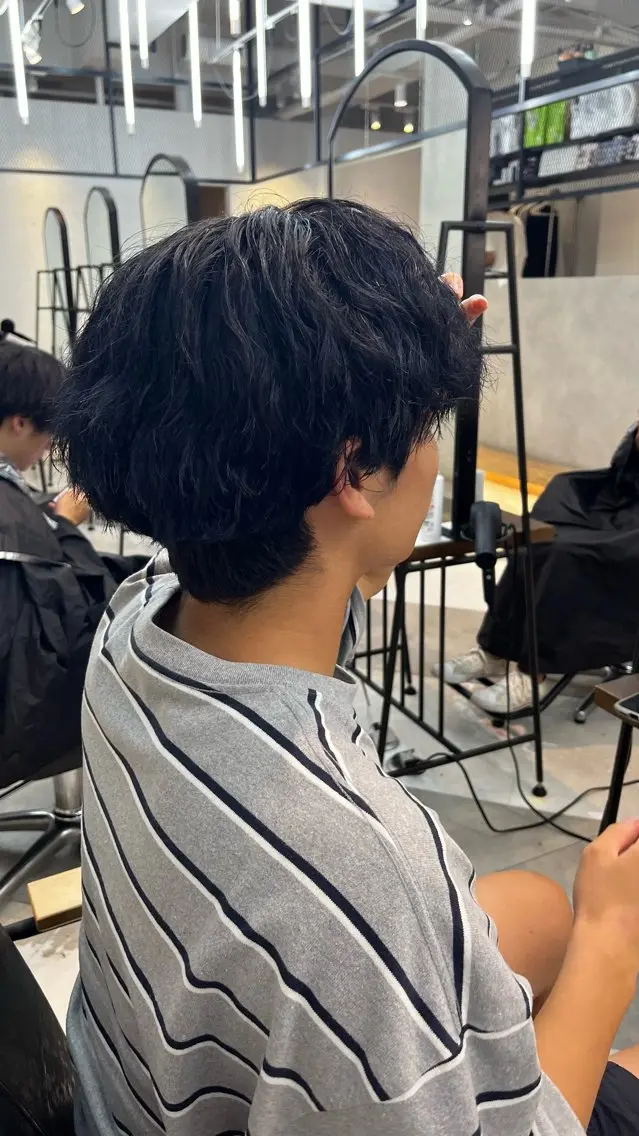 カラー メンズ ヘアカラー メンズパーマ/ メッシュ📍ユリのヘアスタイル
