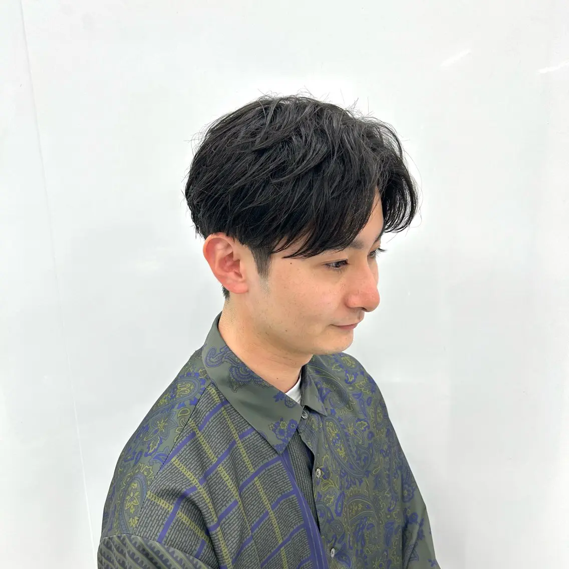 ショート メンズ センターパート 【メンズパーマ特化】 🍏網中勇喜のヘアスタイル